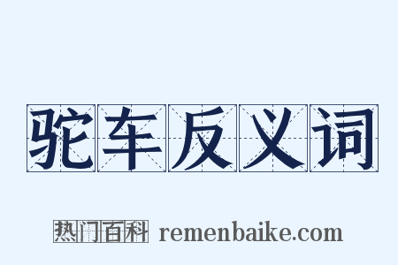 驼车反义词是什么意思的图片